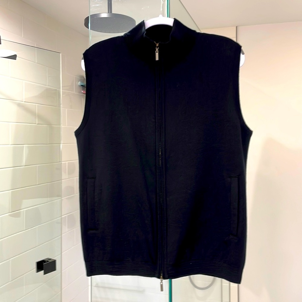 St Croix BNWT Merino Wool Full zip vest